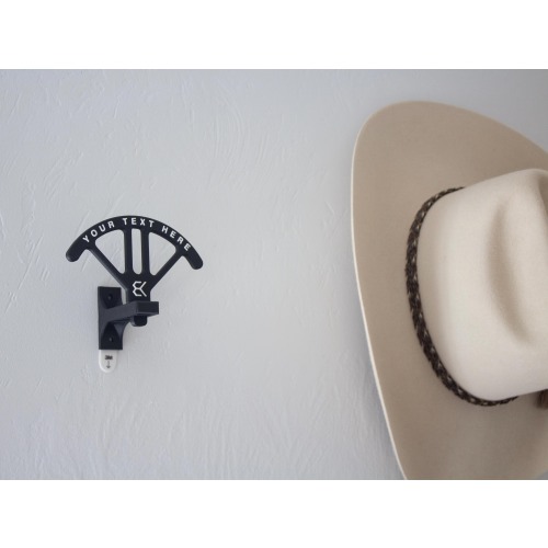 CUSTOM Cowboy Hat Wall mount, Dorm friendly Renter friendly hat holder, adjustable wall-mounted hat display, PATENT PENDING