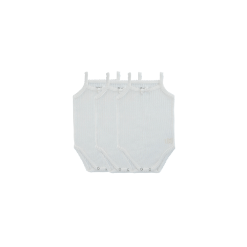Pointelle Girls Bodysuit, Three Pack