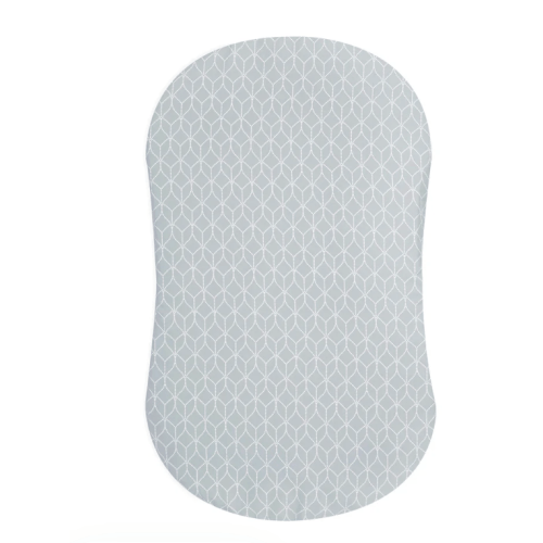 HALO - BassiNest Fitted Sheet 100% Cotton | Morning Mist - Gray