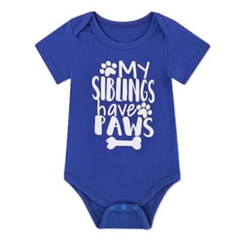 Funnycokid Baby Boys Girls Bodysuit Funny Newborn Romper Short Sleeve Infant Neutral Outfits 0-12 Months