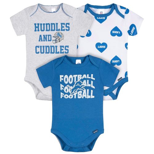 Gerber NFL baby-girls Nfl 3-pack Onesie Bodysuit