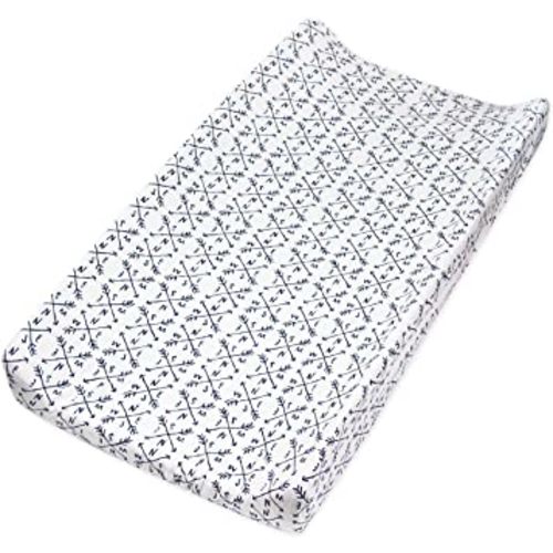 HonestBaby Organic Cotton Changing Pad Cover, Compass, One Size
