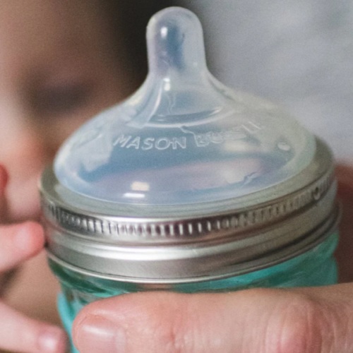 Silicone Nipples | Glass Baby Bottles | Mason Bottle