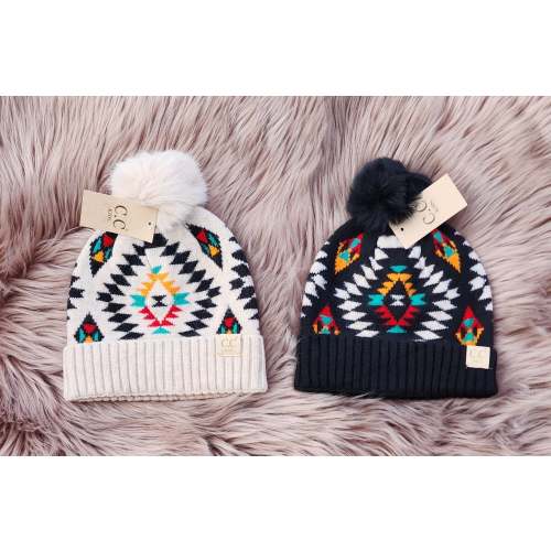Baby & Kids Aztec Pom C.C Beanie