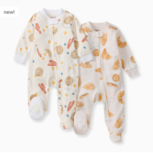 Eggs & Coffee Organic Sleep & Play 2 Pack – Burt's Bees Baby