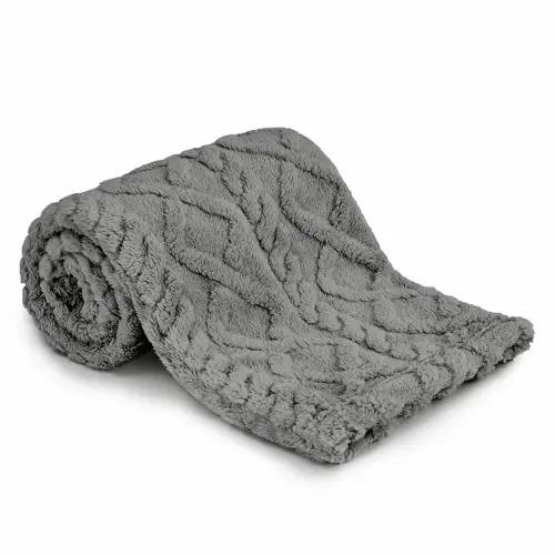 Sherpa Fleece Baby Blanket, Ultra Soft Fluffy Premium Baby Blankets for Boys Girls, Cozy Infant Toddler Newborn Receiving Blankets for Crib Stroller 30”×40” (Grey)
