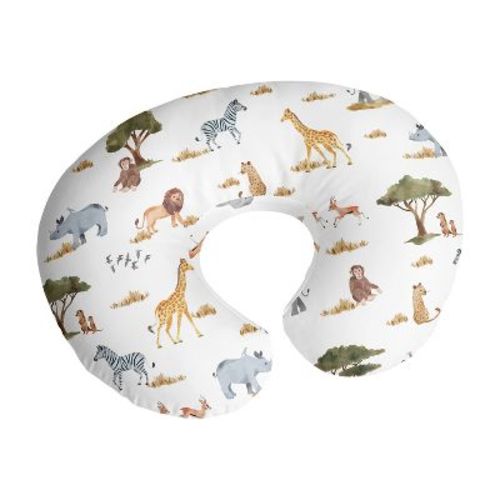 Sweet Jojo Designs Gender Neutral Unisex Support Nursing Pillow Cover (pillow Not Included) Jungle Multicolor