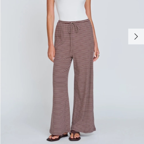 Brown and White Stripe Bump Friendly Pants – Apero Label