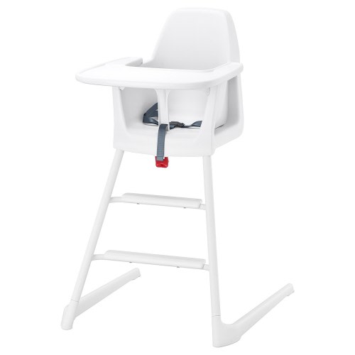 LANGUR High chair with tray - white