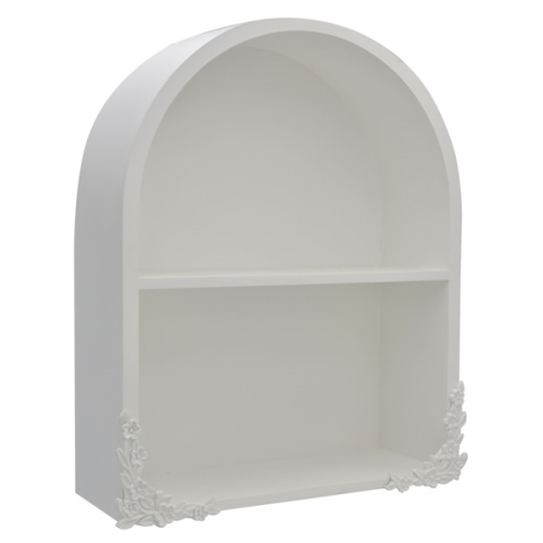 Belle Maison Floral Arched Shelf Wall Decor