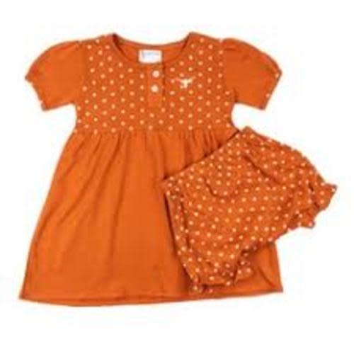 Infant Texas Longhorns Heart Bloomer Dress