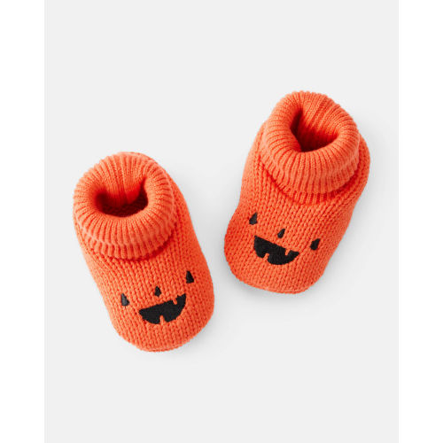 Baby Halloween Crochet Booties - Orange - Carter's | Carter's