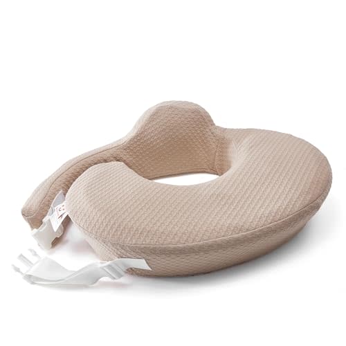 QSTEHEML Nursing Pillow for Breastfeeding - Adjustable Breastfeeding Pillows for Women with More Support & Removable Cover, Baby Feeding Pillow for Newborn Moms and Baby Essentials,Brown