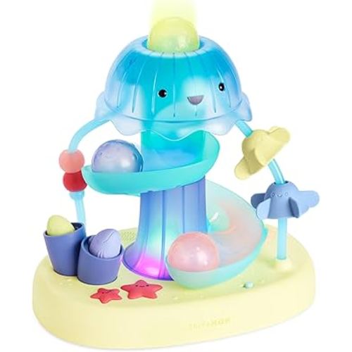Skip Hop Seascape Musical Activity Ball Drop 2-Stage Cause & Effect Developmental Toy with Lights, Songs and Sounds Age 6m+