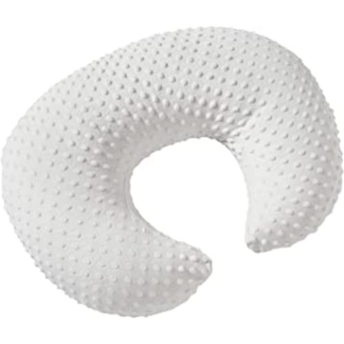 Pillowcase for Nursing Pillow and Positioner for Breastfeeding and Bottle Feeding, Propping Baby, Tummy Time, Baby Sitting Support, Awake-Time Support, Pillow Cover Only (White)