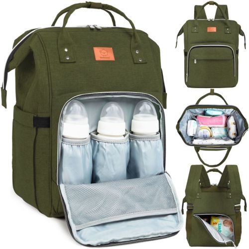 Keababies Original Diaper Bag Backpack, Multi Functional, Water-resistant, Large Baby Bags For Girls, Boys (graphite)