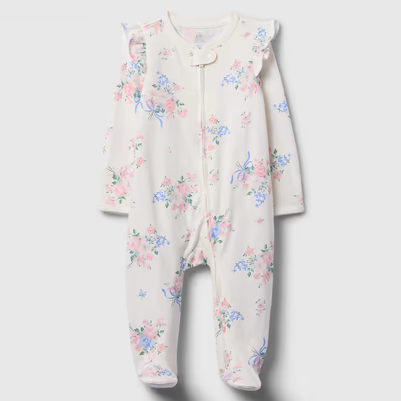 Baby First Favorites Organic Cotton Footed One-Piece