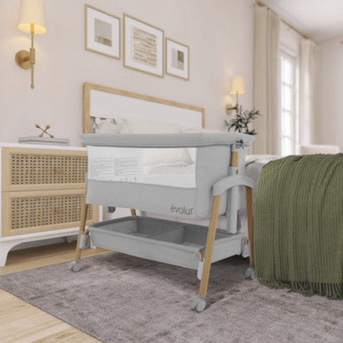 Evolur Lullaby Portable Bassinet With Wheels & Reviews | Wayfair