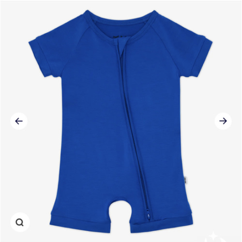 Electric Blue Shorty Zippy | Little Sleepies