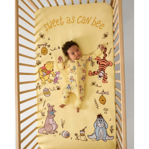 Disney Sweet As Can Bee Fitted Crib Sheet | Little Sleepies