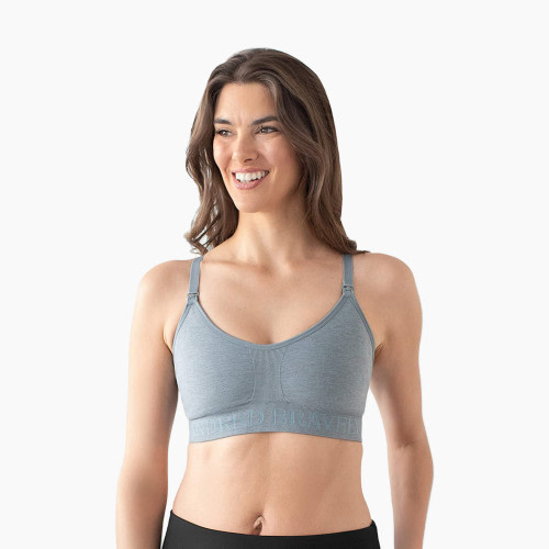 Kindred Bravely Sublime Support Low Impact Nursing & Maternity Sports Bra - Seaglass Heather, Medium