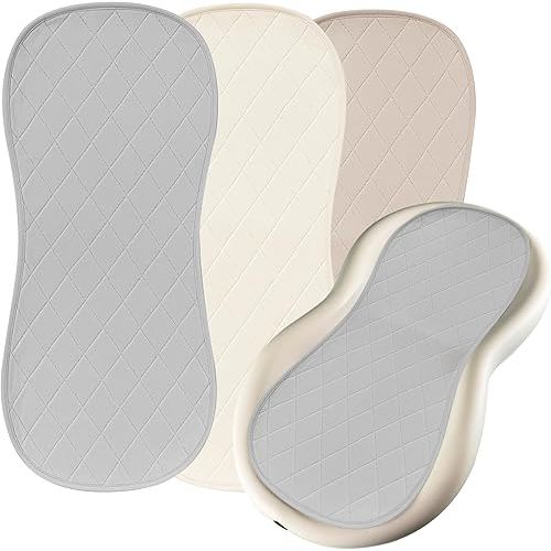 Changing Pad Liners 3 Pack – Waterproof, Soft, Absorbent, Non-Slip, Machine Washable, Reusable Baby Changing Pad Liners, Also Fits Peanut Shaped Changing Pads, Changing Table Pads