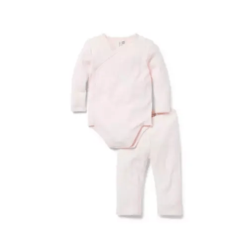 Baby Ribbed Wrap Matching Set