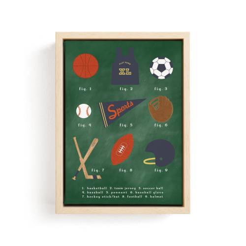SPORTS PRIMER Open Edition Children's Art Print by Susan Brown