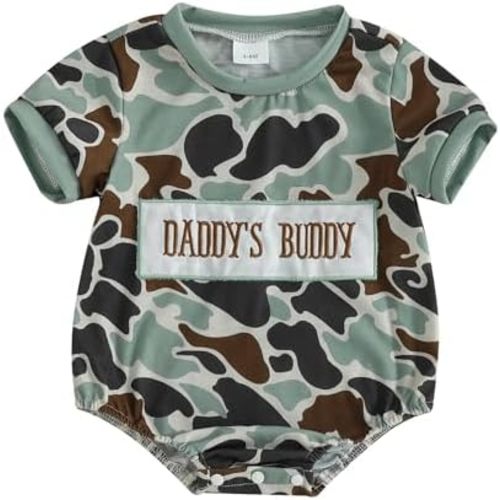 Newborn Baby Boy Outfit Mamas Boy Bubble Romper Dinosaur Short Sleeve Bodysuit Infant Summer Clothes 0-18M