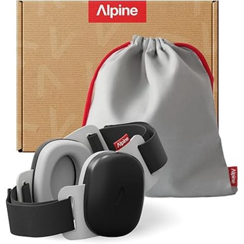 Alpine Muffy Baby - New & Improved Baby Ear Muffs Noise Protection for Babies and Toddlers - CE & ANSI Certified - Safe and Soothing Hearing Protection - Age 3-48 months - Approved by Babies - Black