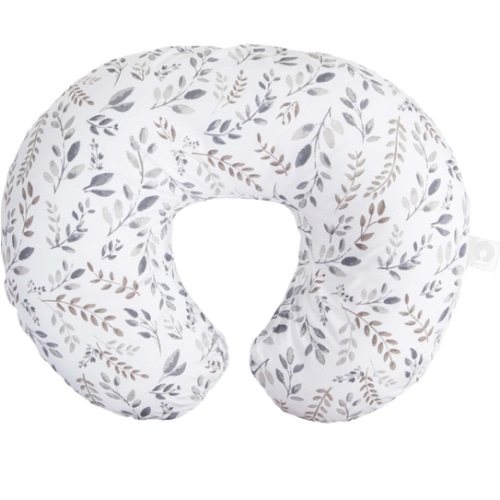 Boppy Nursing Pillow Original Support, Gray Taupe Leaves, Ergonomic Nursing Essentials for Bottle and Breastfeeding, Firm Fiber Fill, with Removable Nursing Pillow Cover, Machine Washable : Baby