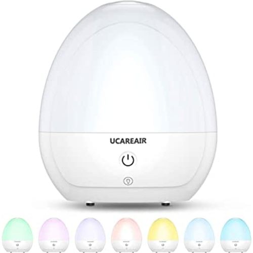 Humidifiers for Bedroom, Optional 7-Color Night Light Cool Mist Humidifiers for Baby, 2L Quiet Ultrasonic Humidifier & Essential Oil Diffuser,Filterless, Whisper-Quiet, Auto Shut Off, BPA Free, 30H