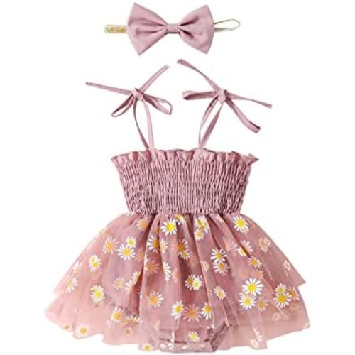 Meihuida Newborn Baby Girl Sleeveless Rompers Summer Clothes Cotton Bodysuit with Headband