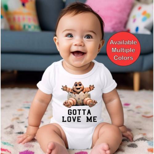 Gotta Love Me Baby Sinclair Baby Bodysuit Short Sleeve Inspired from 90&#39;s TV Show Dinosaurs