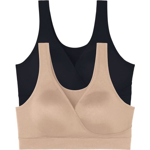 Vanity Fair Women's Maternity Nursing Bras for Breastfeeding: Wireless Pullover Lounge Sleep Bra, Available in Multipacks