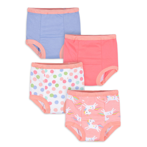 Gerber Toddler Neutral Training Pants, 4-Pack, Sizes 2T-3T