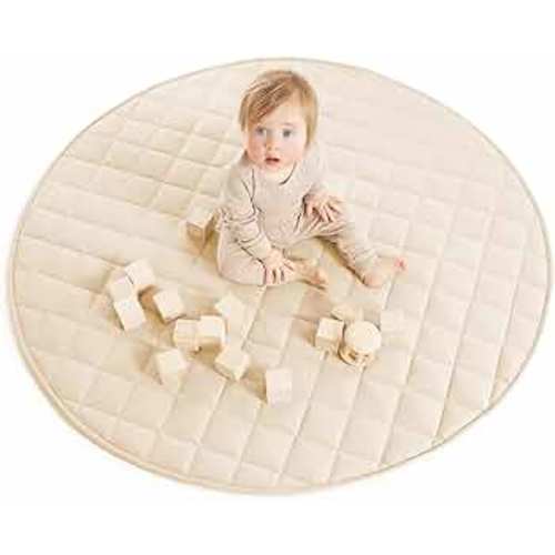 Stylish Baby Play Mat - Soft Cotton Crawling Mat Creates a Great Play Gym Area for Your Baby Boy or Girl - The Perfect Foldable Tummy Time Floor Playmat That Fits Nicely with Any Kids Playroom Decor