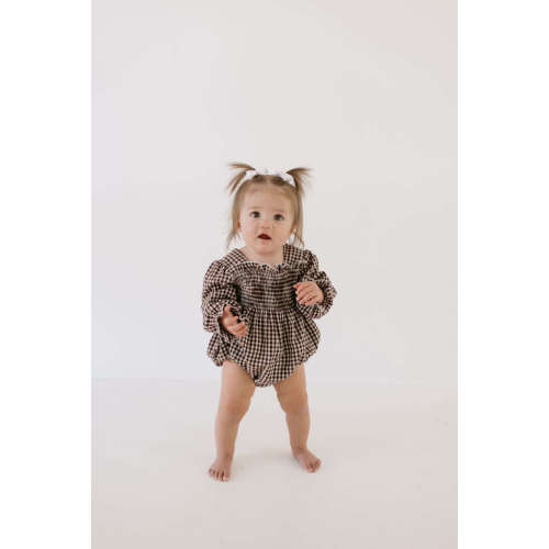 Chocolate Chai | Ruffle Romper