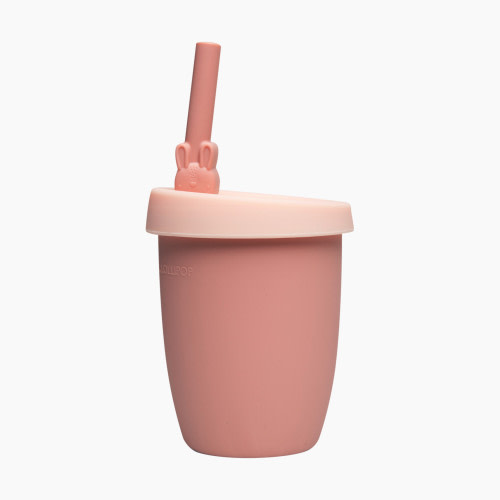 Loulou Lollipop Kids' Cup with Straw - Blush Pink