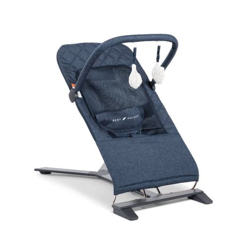 Baby Delight Alpine Deluxe Portable Bouncer - Charcoal Gray