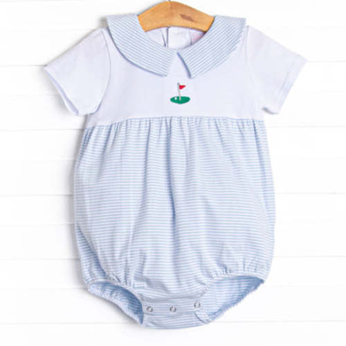 Daddy's Caddy Embroidered Bubble, Blue – Stitchy Fish