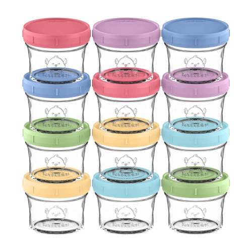 Glass Baby Food & Snack Storage Containers