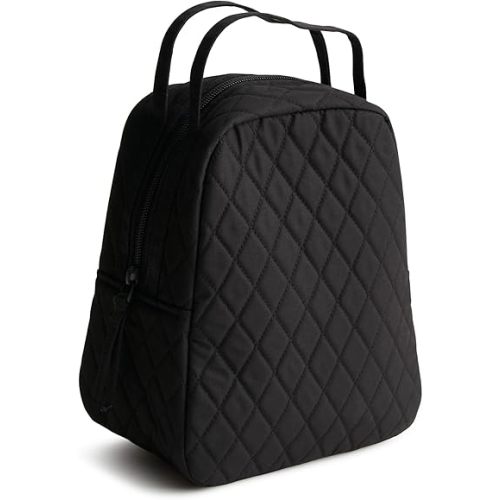 Vera Bradley Women's Premium Cotton Lunch Bag, Moonless Night, One Size