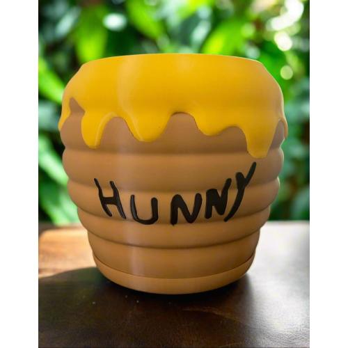 Winnie the Pooh Honey Pot PLA Planter with Drip Tray