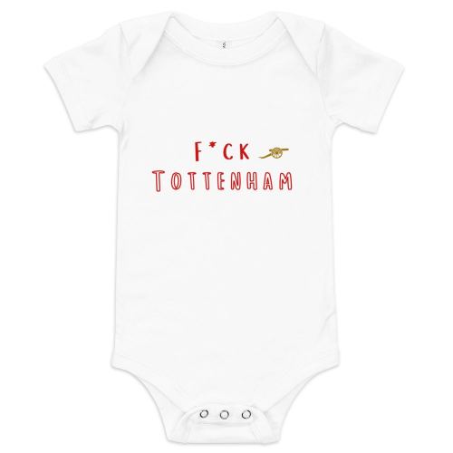 Arsenal FC Fan Funny Trash Talk Rivalry Baby Short Sleeve One Piece Onesie Gift