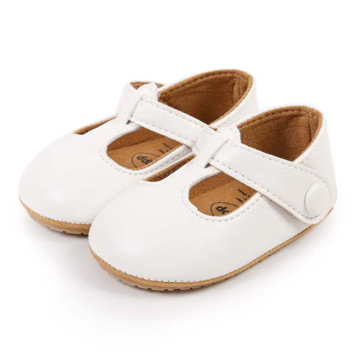 Hjtefg Baby Girls Soft Sole Sandals - Comfortable Breathable Slippers 0-18 Months, Lightweight Everyday Shoes for Little Feet,Color: 2-White Size: 0-6 Months