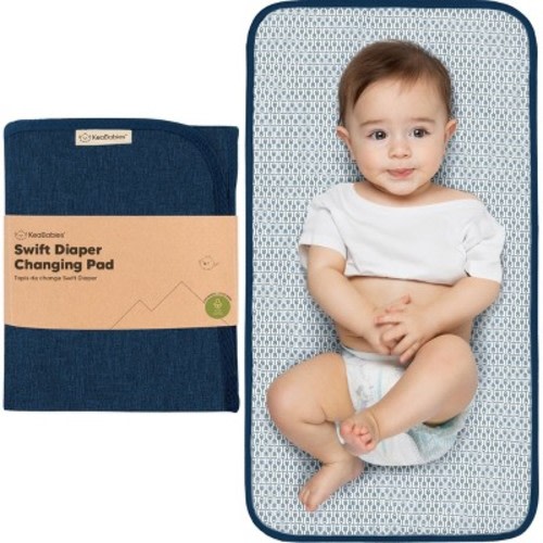 KeaBabies Swift Diaper Changing Pad, Portable Waterproof Diaper Changing Pad for Baby, Travel Changing Pad for Diaper Bag
