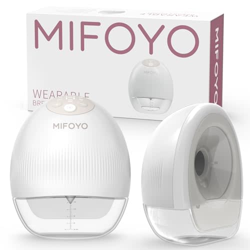 Wearable Breast Pump Hands Free: Electric Portable Breastfeeding Pumps with 4 Modes & 9 Levels - Rechargeable Wireless Milk Pump with Smart Display for Moms - 24mm 2 Pack