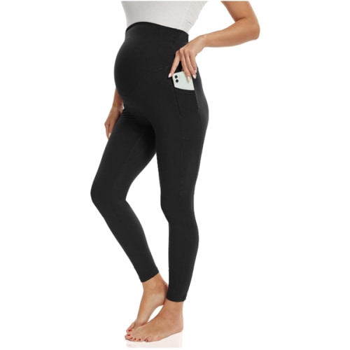 Foucome Women's Maternity Leggings Over The Belly Pregnancy Active Workout Yoga Tights Pants