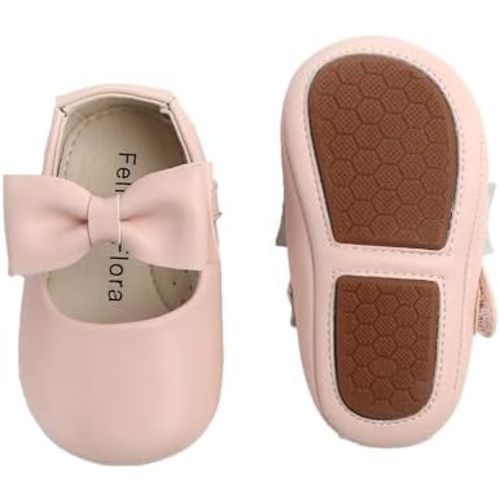 Soft Sole Baby Dress Shoes - Infant Baby Walking Shoes Moccasinss Rubber Sole Crib Shoes